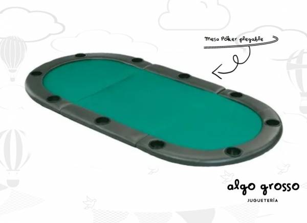MESA POKER TEXAS OVALADA SIN PATAS art.BIMRF32