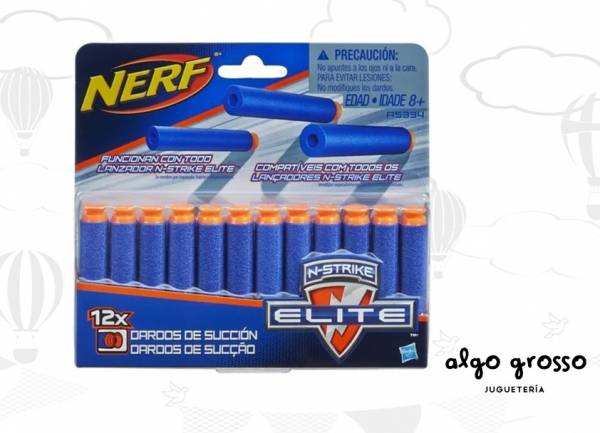 NERF REPUESTO DE DARDOS DE SUCCION X12 art.A5334