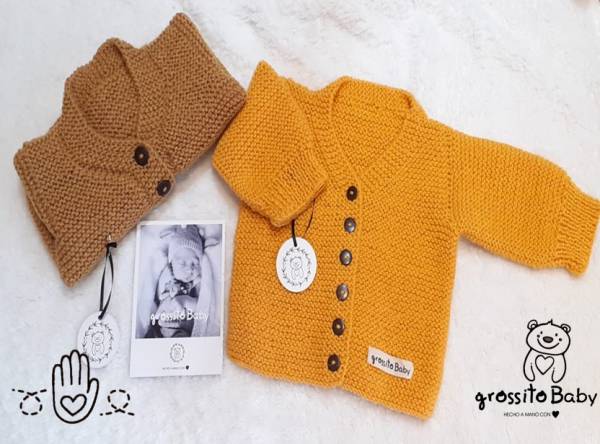 CARDIGAN TEJIDO GROSSITO BABY art.1010 - Imagen 4