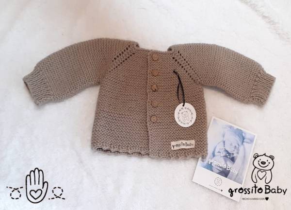 CARDIGAN TEJIDO GROSSITO BABY art.1010 - Imagen 2