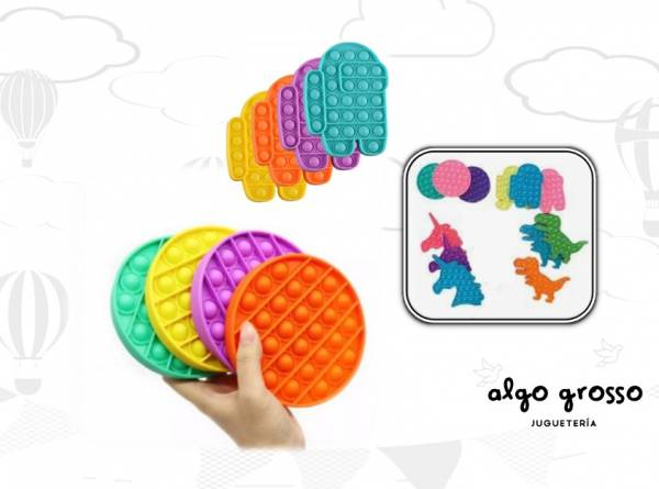 POP IT MODELO ECO - VARIOS COLORES Y FIGURAS
