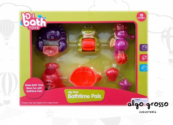 SET PARA BAÑO 7 PIEZAS BATHTIME PALS art.163349