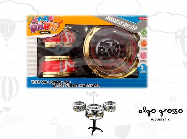 TAMBOR MUSICAL JAZZ DRUM art.163491