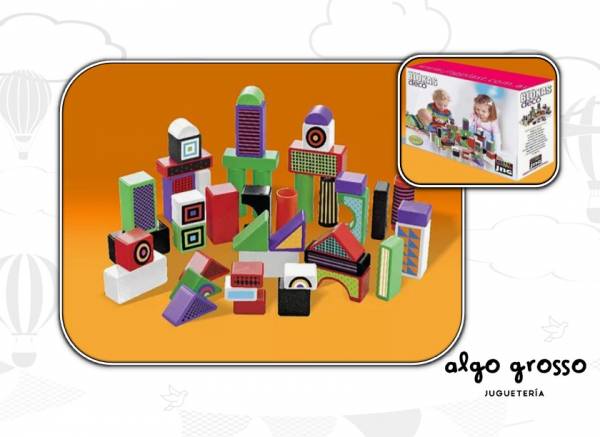 BLOKAS DECO FORMAS 45 PIEZAS art.012514