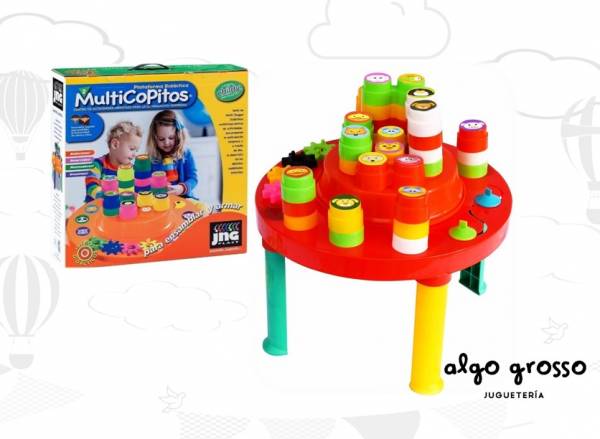 MESA MULTICOPITOS CON BLOQUES REDONDOS 28 PIEZAS art.12531