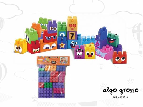 SUPER BLOKOS GRANDES BOLSA 24 PIEZAS +CALCOS art.12187