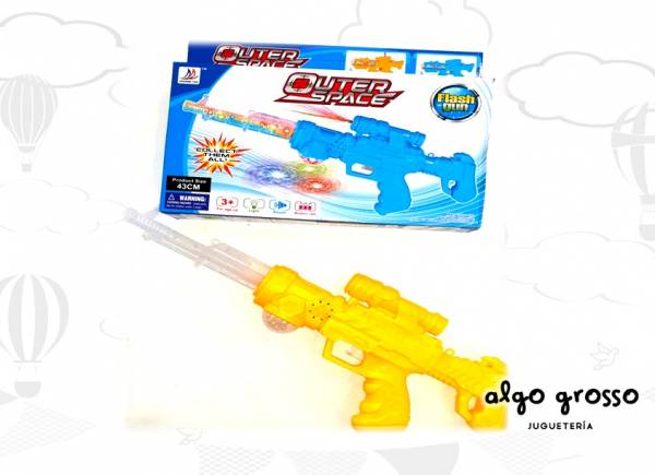 PISTOLA OUTER SPACE CON LUZ Y SONIDO art.8846-1A