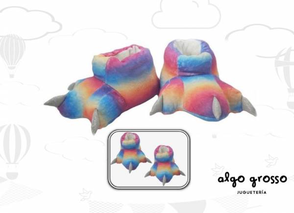 PANTUFLAS GARRA MULTICOLOR TALLE 36 art.PA049