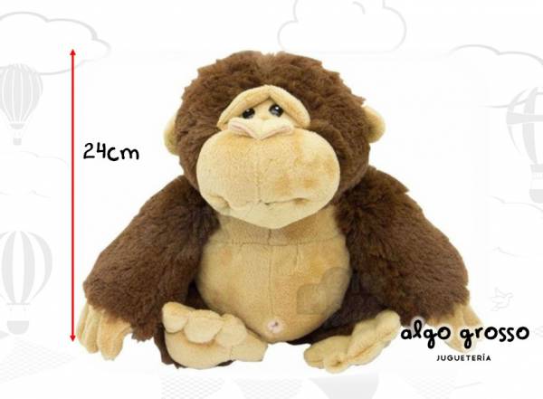 MONO GORILA PELUCHE NATSU PL 24CM art.WF665