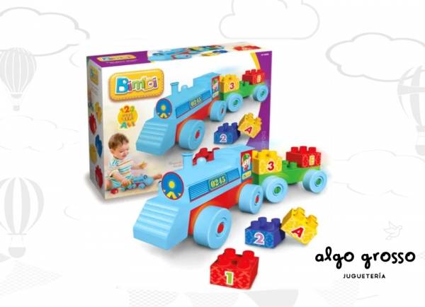 BIMBI TREN PARA ARMAR BLOQUES art.245