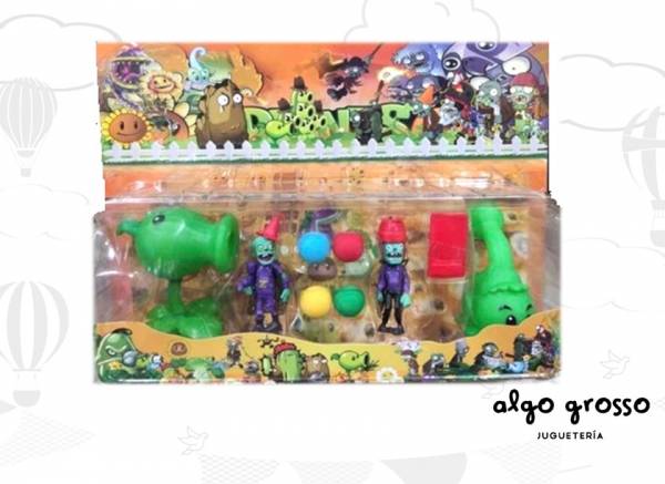 PLANTAS VS ZOMBIEZ SET DE 4 FIGURAS ALTERNATIVO