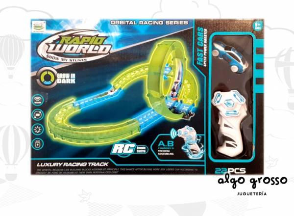PISTA DE 22 PIEZAS RAPID WORLD CON CONTROL Y USB art.ANK2018-4