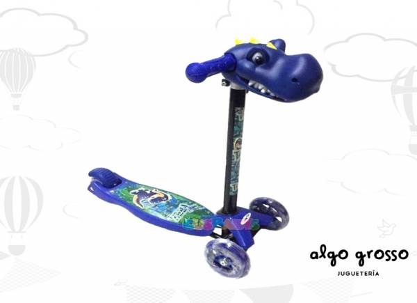 MONOPATIN SCOOTER DINOSAURIO 3D art.74059/10112