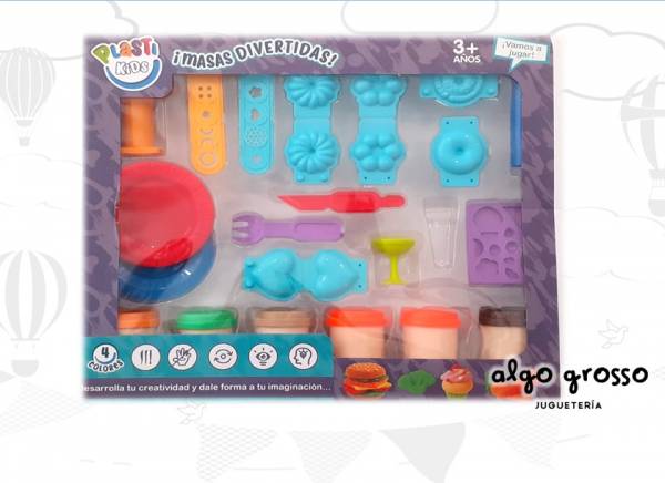 PLASTI KIDS MASAS DIVERTIDAS COMIDITAS art.42155