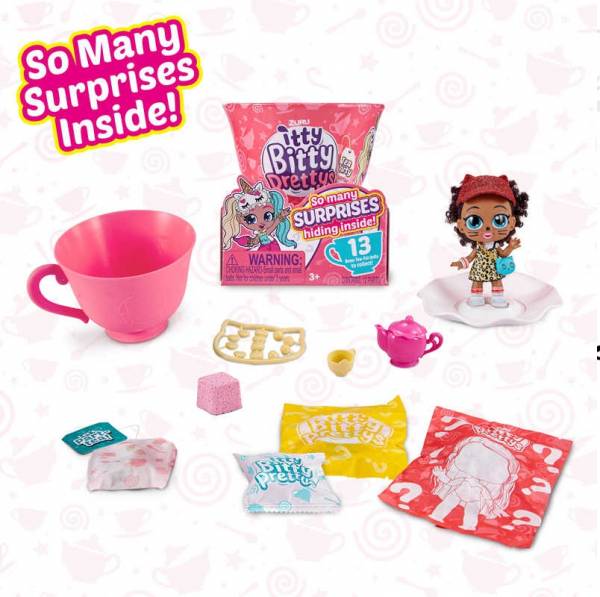 ITTY BITTY PRETTYS MUÑECA EN TAZA + 12 SORPRESAS art.IBP100 - Imagen 2