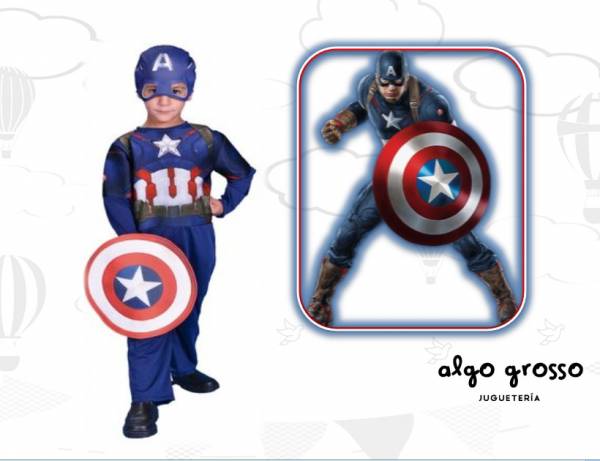 DISFRAZ CAPITAN AMERICA TALLE 2 art.CAD2183