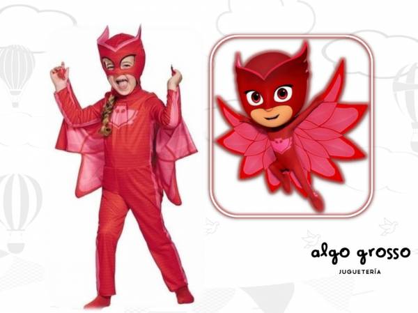 DISFRAZ PJ MASK ULULETTE ROJO TALLE 0 art.CAD1340