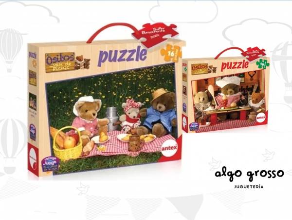 PUZZLE OSITOS SURTIDOS 16 PIEZAS art.3025