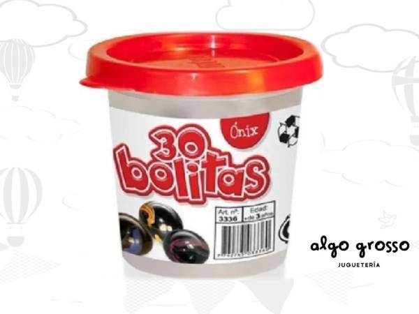 POTE CON 30 CANICAS ONIX-OSCURAS art.3336