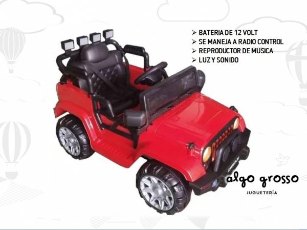 JEEP A BATERIA 12VOLT CON RADIO CONTROL art.AUBAT004
