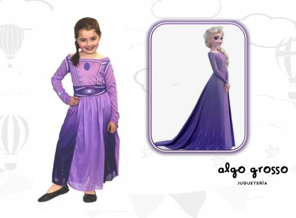 DISFRAZ FROZEN 2 ELSA LILA TALLE 1 art.CAD1020