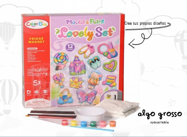 LOVELY SET PARA HACER Y PINTAR 12 DISEÑOS art.163386