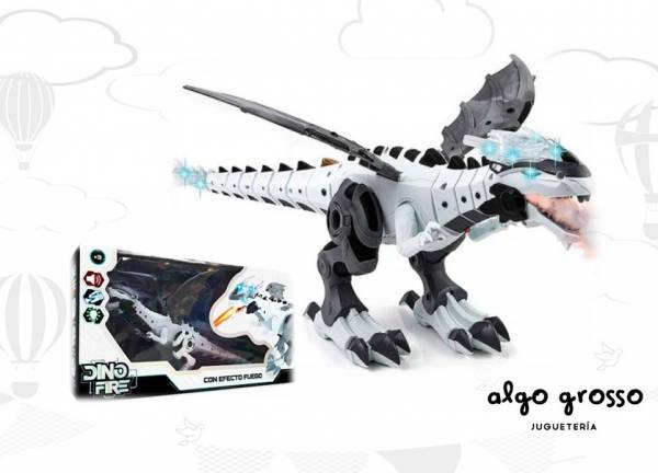 DINO FIRE CON EFECTO FUEGO LUZ Y SONIDO art.IK0022