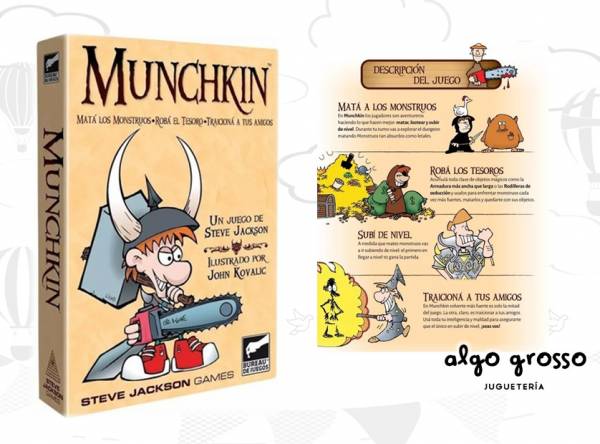 MUNCHKIN MATA A LOS MONSTRUOS JUEGO DE CARTAS art.MKN