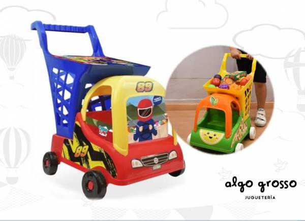 CARRITO SUPERMERCADO CARRERAS PARA LLEVAR MUÑECO art.IKCL002