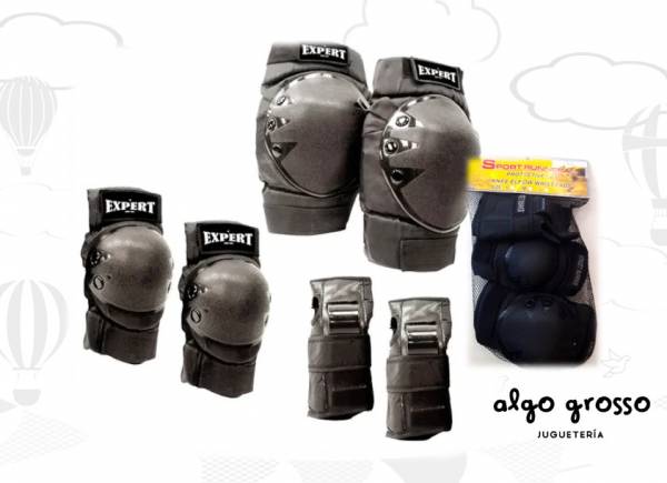 SET PROTECCIONES GRANDE RODILLERAS - CODERAS + MUÑEQUERA art.YX-0321