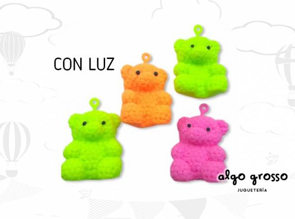 OSO APRETABLE - SQUISHY CON LUZ 10CM FIDGET TOY