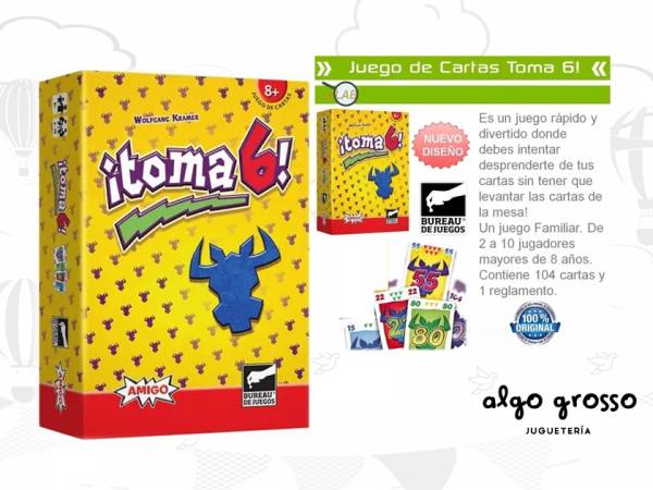 TOMA 6 JUEGO DE CARTAS art.TO6
