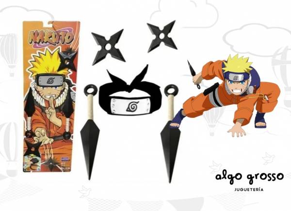 SET DE ARMAS NARUTO - CON VINCHA - ALTERNATIVO