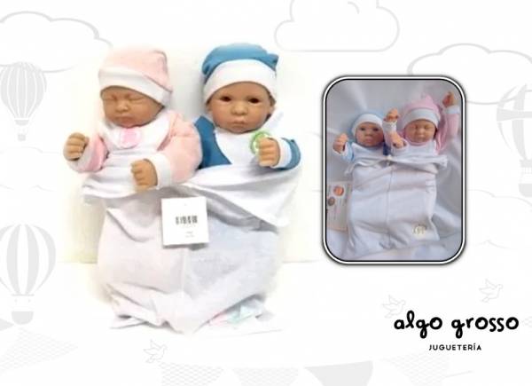 BEBES MELLIS RAFA Y MARTI CON MANTA Y GORRO art.116