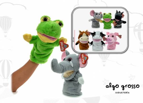 TITERES ANIMALES PARA MOVER LA BOCA 22CM art.1604