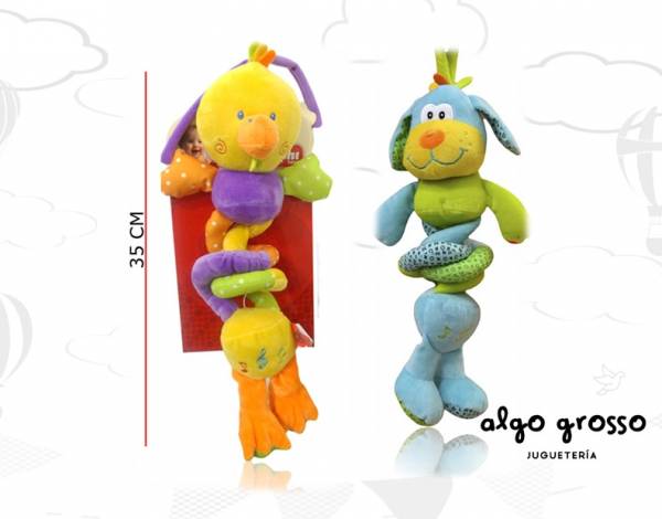 CUNERO MUSICAL ESPIRAL PELUCHE 30CM art.3313
