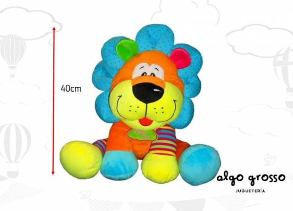 LEON MULTICOLOR CON PARCHE 40CM art.2424