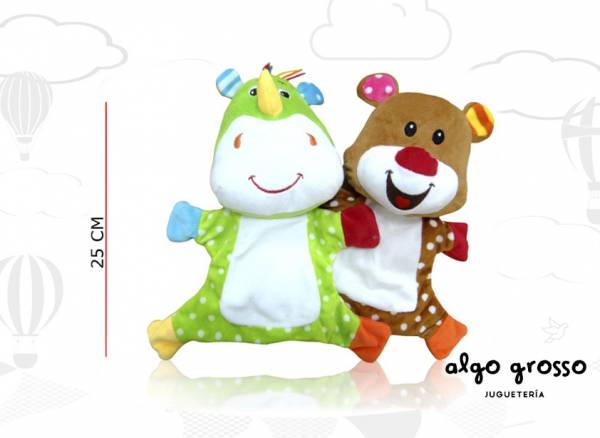 TITERES DE PELUCHE CON SONAJERO art.8676
