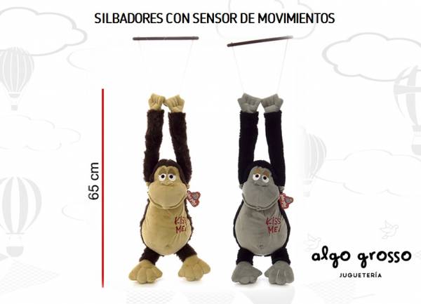 MONO SILBADOR A PILA CON SENSOR art.2592