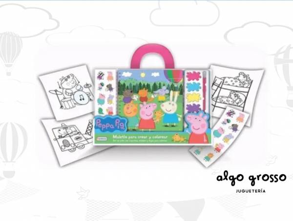 MALETIN PARA CREAR Y COLOREAR PEPPA PIG art.EPP06309