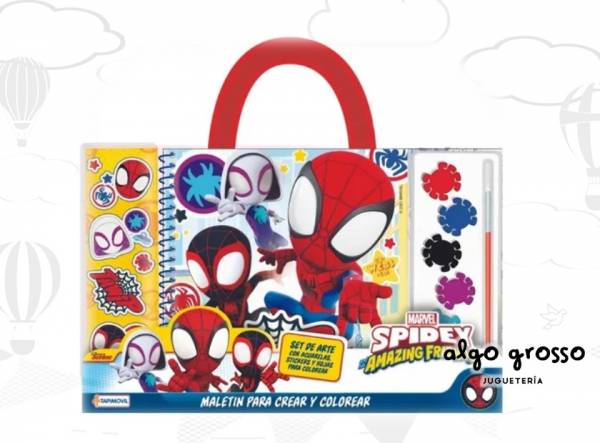 MALETIN PARA CREAR Y COLOREAR SPIDER MAN Y AMIGOS art.VSP13208