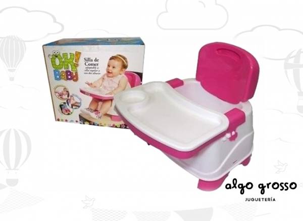 SILLA BOOSTER ROSA/BLANCA art.OKBB0019
