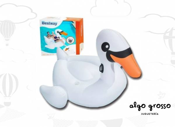 COLCHONETA CISNE CON MANIJA Y PORTA VASO BESTWAY art.41109