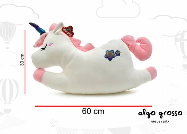 UNICORNIO ECHADO ALMOHADA DE 60CM art.8095