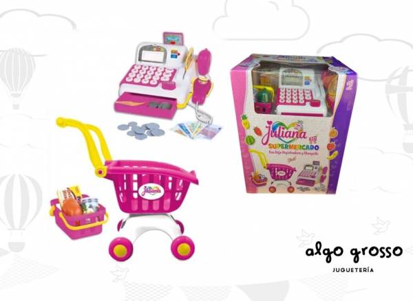 JULIANA SUPERMERCADO - CAJA REGISTRADORA Y CHANGO art.SISJUL028