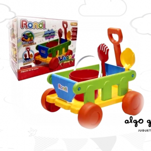 RONDI WAGON CARRO MANIJA REBATIBLE CON PALA + RASTRILLO art.3097