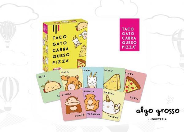 TACO GATO CABRA QUESO PIZZA JUEGO DE CARTAS art.TGCQP