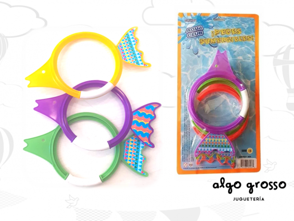 AQUA CLUB PECES SUMERGIBLES BLISTER X3 art.89269