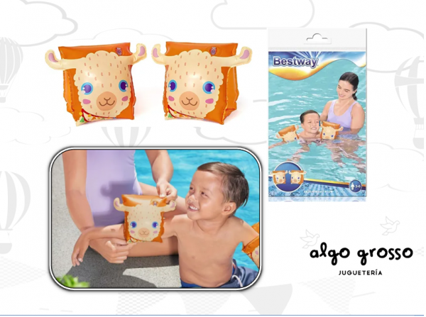 BESTWAY BRACITOS LLAMA 3-6 23X15CM art.32237