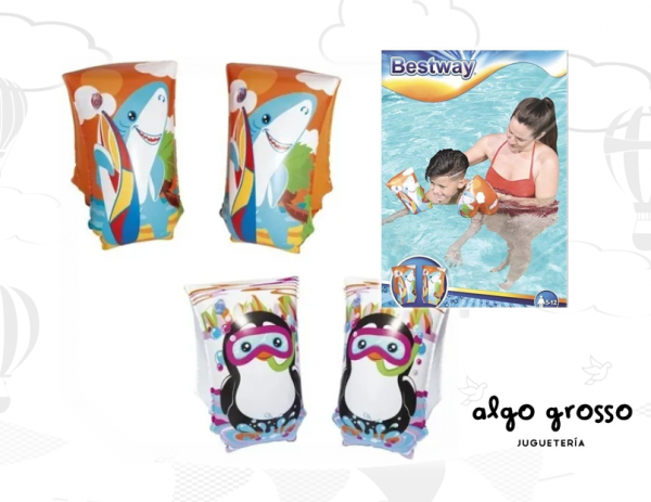 BESTWAY BRACITOS TIBURON o PINGUINO art.32102